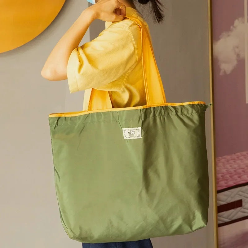 Eco-Friendly Foldable Tote: Perfect for Shopping & Beach