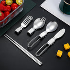 便携式户外餐具套装，方便露营用餐