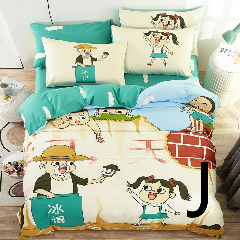 Fun & Cozy: Cartoon Quilt Cover for Little Dreamers