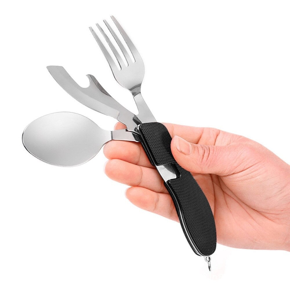Portable All-in-One Camping Utensils for Effortless Outdoor Dining