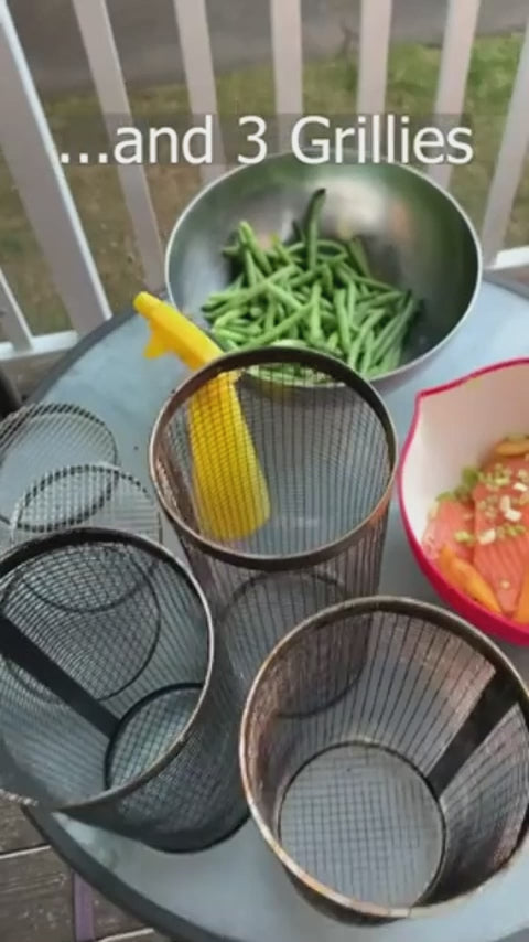 Portable Metal Grill Basket for Effortless Outdoor Barbecues