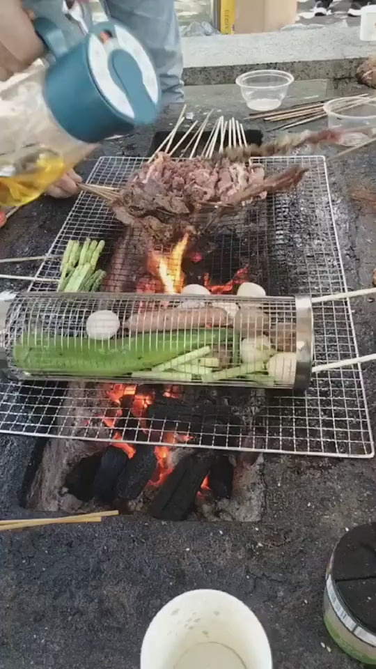 Portable Metal Grill Basket for Effortless Outdoor Barbecues