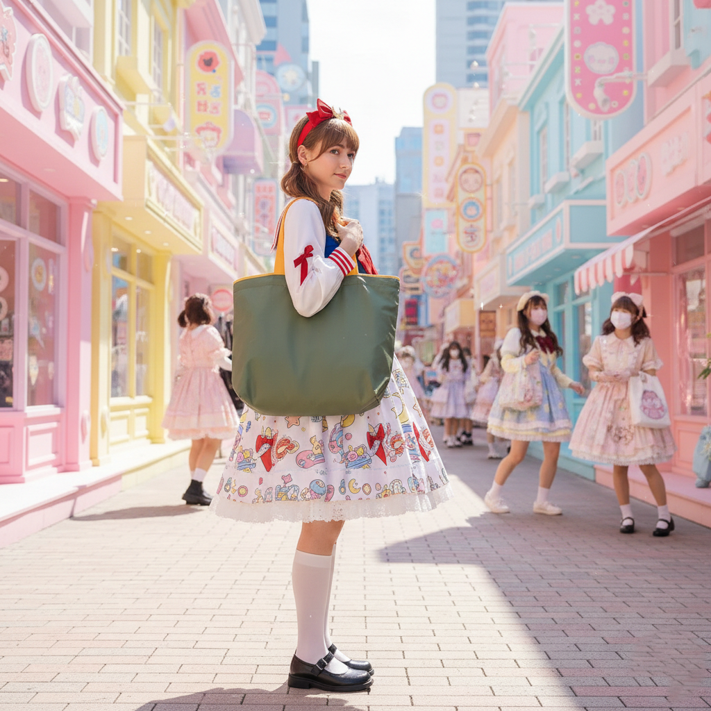 Eco-Friendly Foldable Tote: Perfect for Shopping & Beach