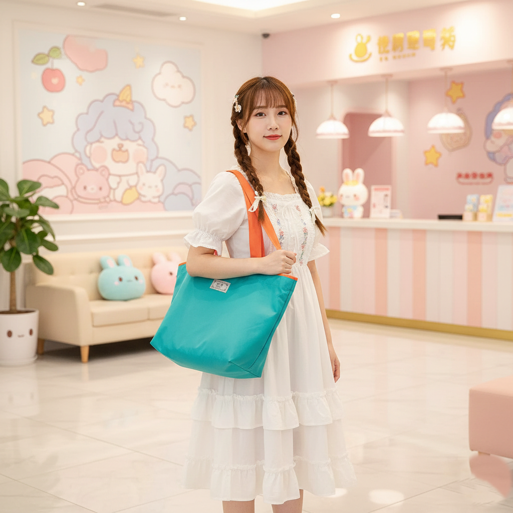 Eco-Friendly Foldable Tote: Perfect for Shopping & Beach